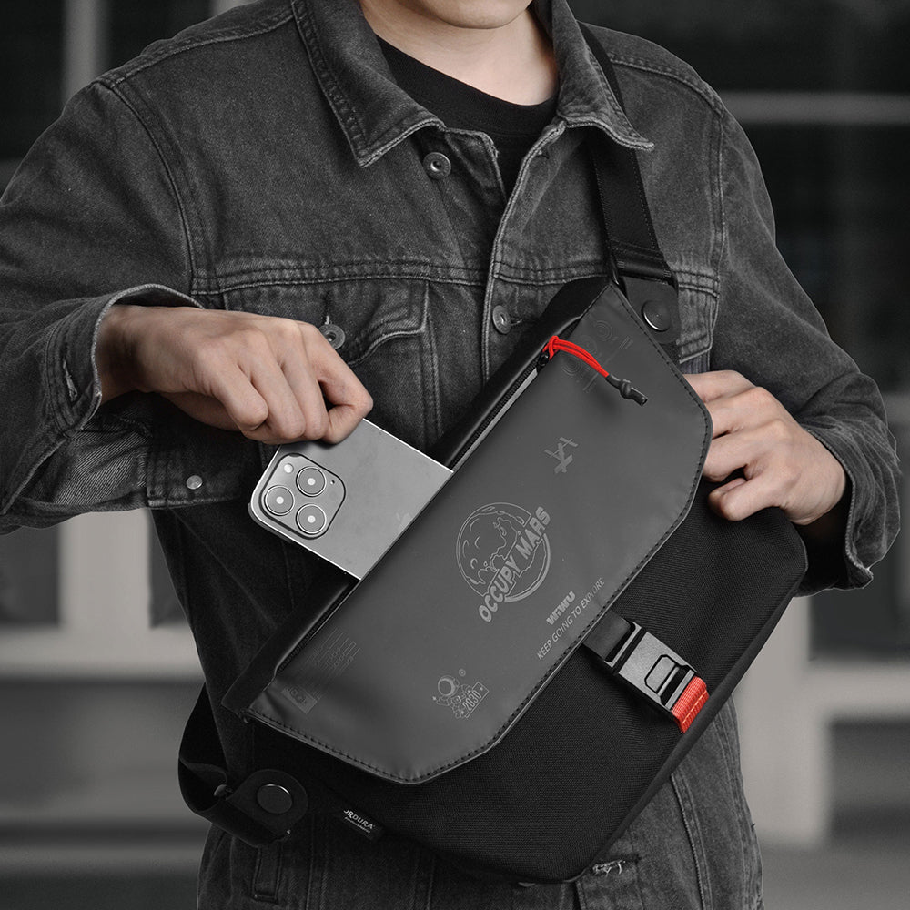 Wiwu Space Exploration Message Bag X Dupont Cordura 1000D Naylon Kumaş Çapraz Vücut Çantası Wiwu Space Exploration Message Bag X Dupont Cordura 1000D Naylon Kumaş Çapraz Vücut Çantası